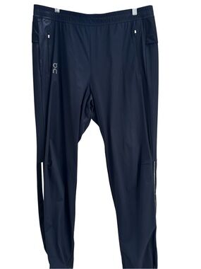 On Running On Cloud Track Pants Men's Large Deep Navy Vented Zipper Pockets
